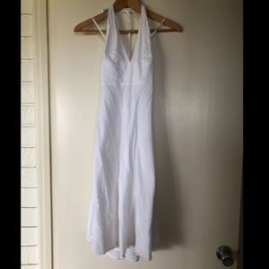 J.Crew - white SUMMER halter dress, size 6